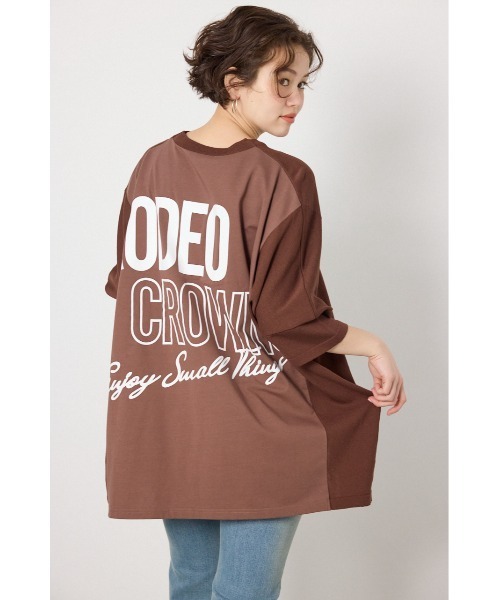 RODEO CROWNS WIDE BOWL(ロデオクラウンズワイドボウル)の「ドッキングドルマンビッグニットトップス(その他トップス・レディース・ライトピンク/オフホワイト/チャコールグレー/ブラウン・FREE)」の3枚目の写真
