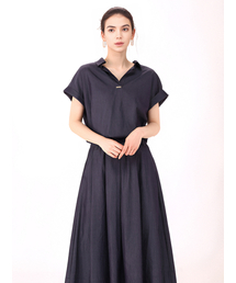 Half Sleeve Glossy Set-up _Denim