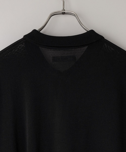 LOWRYS FARM(ローリーズファーム)の「【LFM(U)】シアーニットポロSS/接触冷感・UVカット・アンチピリング 771107(Tシャツ/カットソー・メンズ・グリーン/ブラウン/ライトブルー/ブラック・MEDIUM/LARGE)」の9枚目の写真