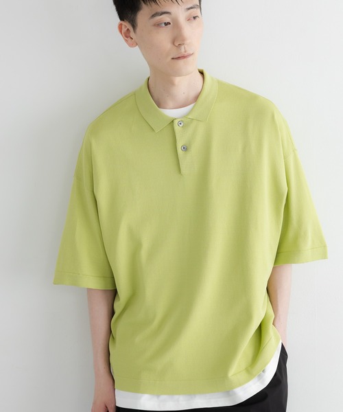 LOWRYS FARM(ローリーズファーム)の「【LFM(U)】シアーニットポロSS/接触冷感・UVカット・アンチピリング 771107(Tシャツ/カットソー・メンズ・グリーン/ブラウン/ライトブルー/ブラック・MEDIUM/LARGE)」の22枚目の写真