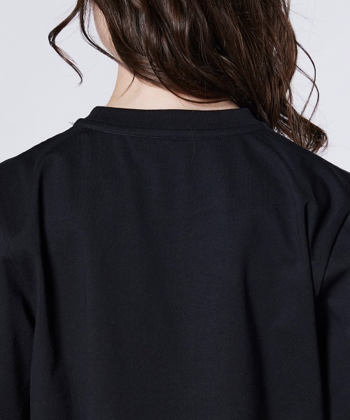 DOUBLE STANDARD CLOTHING(ダブルスタンダードクロージング)の「ハートワッペン 天竺Tシャツ(Tシャツ/カットソー・レディース・ブラック/オフホワイト・FREE)」の8枚目の写真
