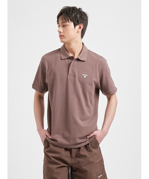 Barbour(バブアー)の「Barbour ロゴ スポーツ ポロシャツ(ポロシャツ・メンズ・オリーブ/ライトブルー/ブラック/グレー/パープル/ネイビー/ベージュ/ホワイト/ピンク/グリーン・SMALL/MEDIUM/LARGE/X-LARGE)」の9枚目の写真