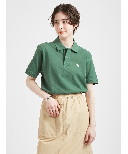 Barbour(バブアー)の「Barbour ロゴ スポーツ ポロシャツ(ポロシャツ・メンズ・オリーブ/ライトブルー/ブラック/グレー/パープル/ネイビー/ベージュ/ホワイト/ピンク/グリーン・SMALL/MEDIUM/LARGE/X-LARGE)」の6枚目の写真