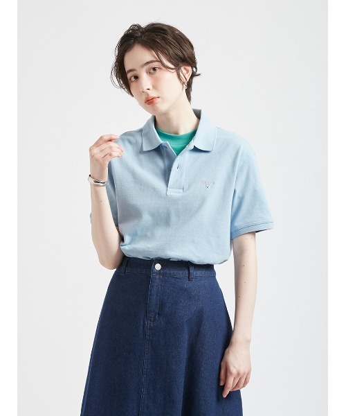 Barbour(バブアー)の「Barbour ロゴ スポーツ ポロシャツ(ポロシャツ・メンズ・オリーブ/ライトブルー/ブラック/グレー/パープル/ネイビー/ベージュ/ホワイト/ピンク/グリーン・SMALL/MEDIUM/LARGE/X-LARGE)」の7枚目の写真