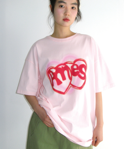 AMESWORLDWIDE(アメスワールドワイド)の「HEART SPRAY TEE PINK(Tシャツ/カットソー・レディース・その他・SMALL/MEDIUM/LARGE)」の8枚目の写真