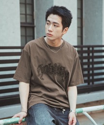 RAGEBLUE | Twill Logo Patch T-Shirt/ツイルロゴパッチ/ピグメント加工Tシャツ(Tシャツ/カットソー)