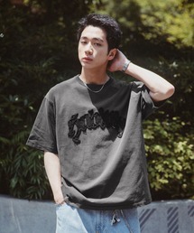 RAGEBLUE | Twill Logo Patch T-Shirt/ツイルロゴパッチ/ピグメント加工Tシャツ(Tシャツ/カットソー)
