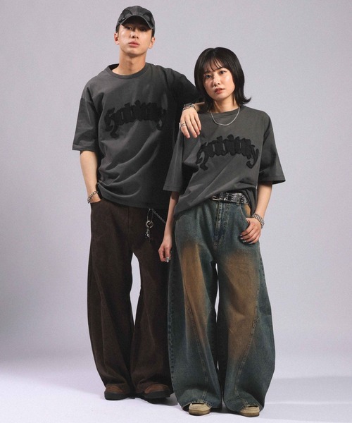 RAGEBLUE(レイジブルー)の「Twill Logo Patch T-Shirt/ツイルロゴパッチ/ピグメント加工Tシャツ(Tシャツ/カットソー・メンズ・ブラック/レッド/ブラウン・LARGE/MEDIUM)」の21枚目の写真