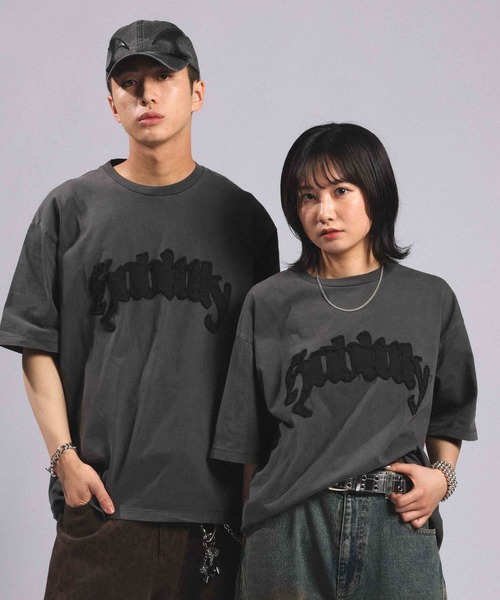 RAGEBLUE(レイジブルー)の「Twill Logo Patch T-Shirt/ツイルロゴパッチ/ピグメント加工Tシャツ(Tシャツ/カットソー・メンズ・ブラック/レッド/ブラウン・LARGE/MEDIUM)」の22枚目の写真