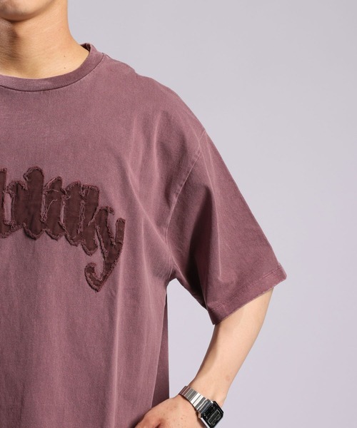 RAGEBLUE(レイジブルー)の「Twill Logo Patch T-Shirt/ツイルロゴパッチ/ピグメント加工Tシャツ(Tシャツ/カットソー・メンズ・ブラック/レッド/ブラウン・LARGE/MEDIUM)」の16枚目の写真