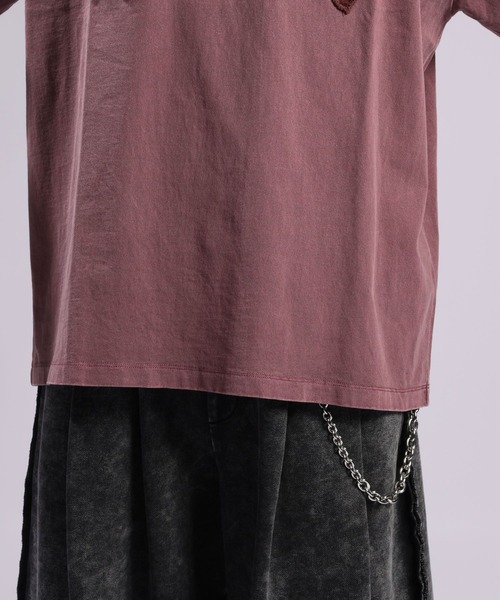 RAGEBLUE(レイジブルー)の「Twill Logo Patch T-Shirt/ツイルロゴパッチ/ピグメント加工Tシャツ(Tシャツ/カットソー・メンズ・ブラック/レッド/ブラウン・LARGE/MEDIUM)」の17枚目の写真