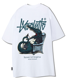 YOSEMITE（ヨセミティ）の「クロコダイルプリント半袖Tシャツホワイト YT-3Y26（Tシャツ/カットソー）」