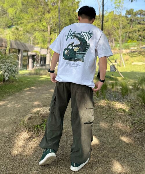 YOSEMITE（ヨセミティ）の「クロコダイルプリント半袖Tシャツホワイト YT-3Y26（Tシャツ/カットソー・レディース・ホワイト・LARGE/X-LARGE/MEDIUM）」の10枚目の写真
