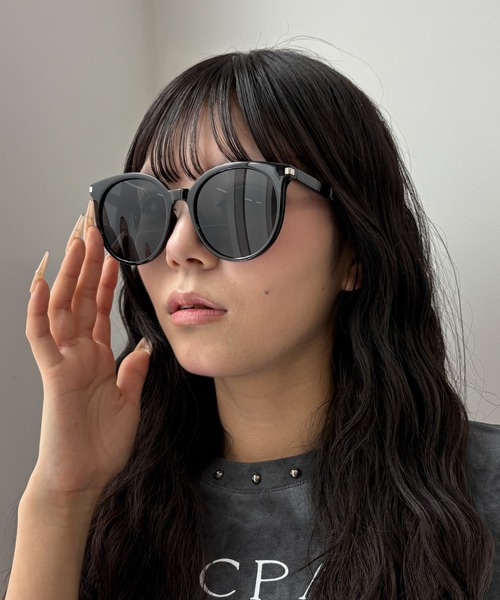 WEGO(ウィゴー)の「WEGO/BIGボストンカラーレンズアイウェア(サングラス・レディース・ブラック/ブラック系その他/ブラウン/その他1・FREE)」の7枚目の写真