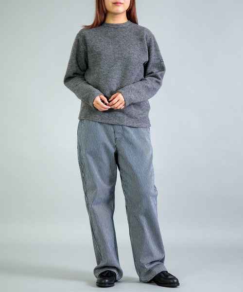 OMNIGOD（オムニゴッド）の「[OMNIGOD womens / オムニゴッド] ヒッコリーデニム ルーズイージーペインターパンツ（デニムパンツ・レディース・ブルー系その他・1/0）」の3枚目の写真