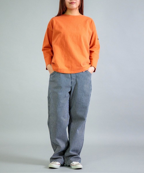 OMNIGOD（オムニゴッド）の「[OMNIGOD womens / オムニゴッド] ヒッコリーデニム ルーズイージーペインターパンツ（デニムパンツ・レディース・ブルー系その他・1/0）」の5枚目の写真