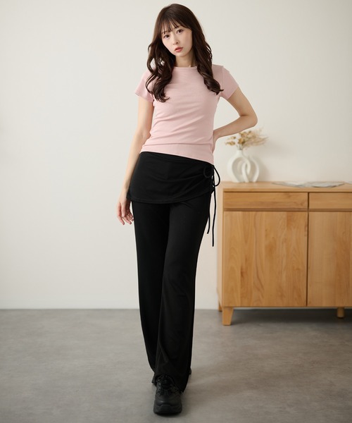 DAYRA(デイラ)の「ベーシック コンパクト 半袖T シャツ(Tシャツ/カットソー・レディース・ブルー/イエロー/ホワイト/ピンク/ブラック・M/L)」の15枚目の写真