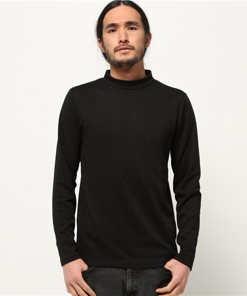 VENCEEXCHANGE(ヴァンスエクスチェンジ)の「TRポンチ モックネック (Tシャツ/カットソー・メンズ・ブラック/オフホワイト・LARGE/MEDIUM)」の2枚目の写真