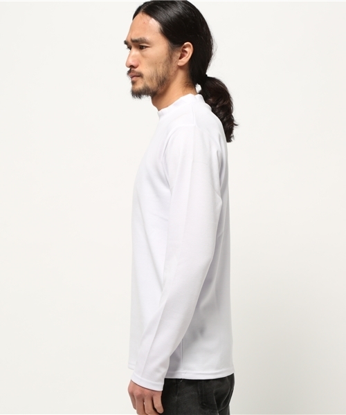 VENCEEXCHANGE(ヴァンスエクスチェンジ)の「TRポンチ モックネック (Tシャツ/カットソー・メンズ・ブラック/オフホワイト・LARGE/MEDIUM)」の3枚目の写真