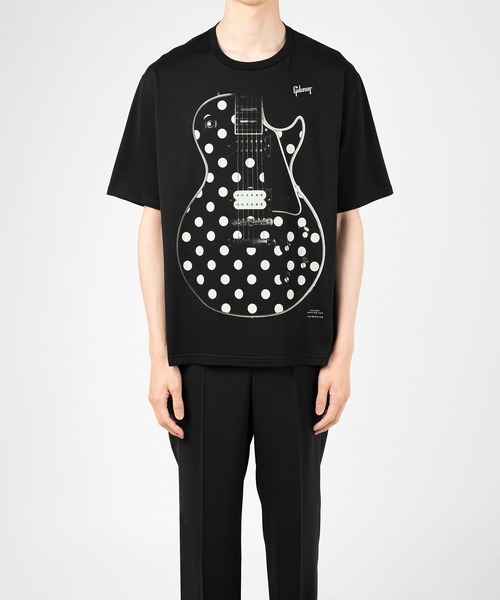 LAD MUSICIAN(ラッドミュージシャン)の「Gibson × LAD MUSICIAN PRINT T-SHIRT(Tシャツ/カットソー・メンズ・ブラック・42/44)」の2枚目の写真