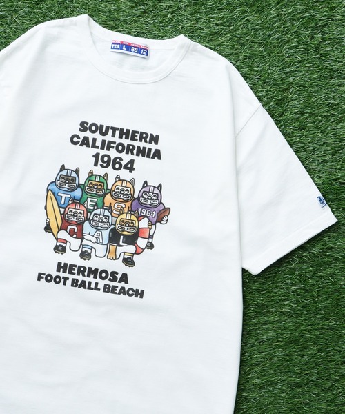 The Endless Summer(エンドレスサマー)の「TES 8812 HERMOSA FOOTBALL TEE / Tシャツ(Tシャツ/カットソー・メンズ・ホワイト/グレー・SMALL/MEDIUM/LARGE/X-LARGE)」の2枚目の写真