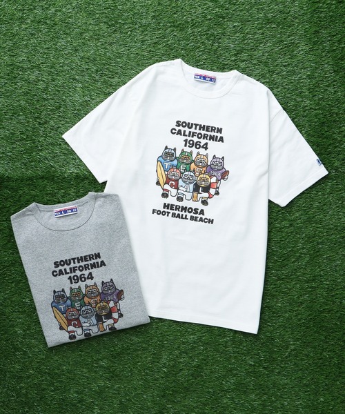 The Endless Summer(エンドレスサマー)の「TES 8812 HERMOSA FOOTBALL TEE / Tシャツ(Tシャツ/カットソー・メンズ・ホワイト/グレー・SMALL/MEDIUM/LARGE/X-LARGE)」の3枚目の写真