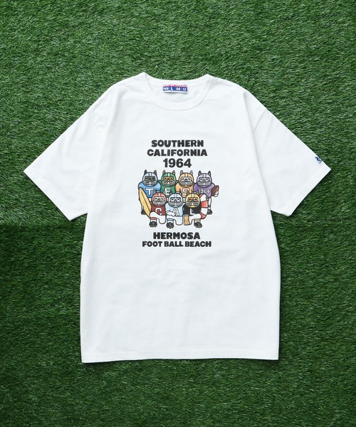 The Endless Summer(エンドレスサマー)の「TES 8812 HERMOSA FOOTBALL TEE / Tシャツ(Tシャツ/カットソー・メンズ・ホワイト/グレー・SMALL/MEDIUM/LARGE/X-LARGE)」の6枚目の写真