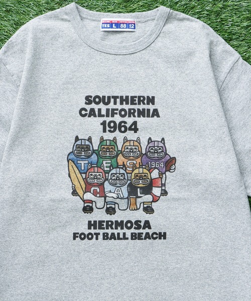 The Endless Summer(エンドレスサマー)の「TES 8812 HERMOSA FOOTBALL TEE / Tシャツ(Tシャツ/カットソー・メンズ・ホワイト/グレー・SMALL/MEDIUM/LARGE/X-LARGE)」の7枚目の写真
