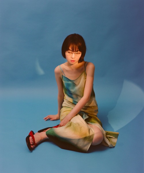 PAMM(パム)の「「たしかにそこにあった夜」のラップスカート(スカート・レディース・レッド系/グリーン系/ブルー系・1/2)」の14枚目の写真