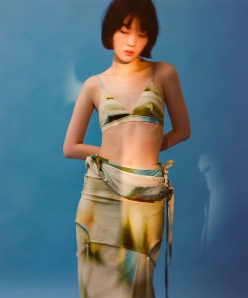 PAMM(パム)の「「たしかにそこにあった夜」のラップスカート(スカート・レディース・レッド系/グリーン系/ブルー系・1/2)」の15枚目の写真