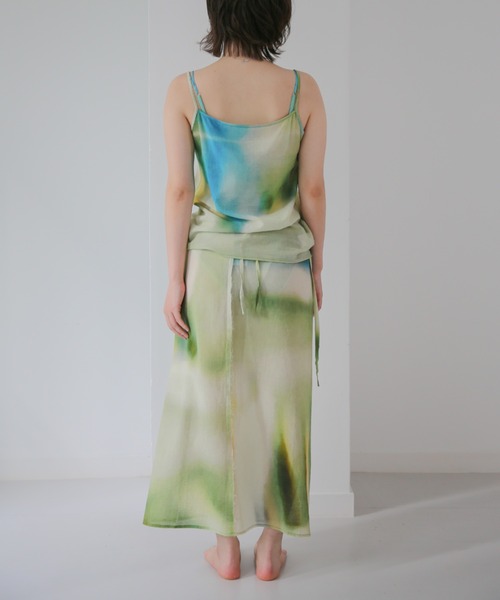 PAMM(パム)の「「たしかにそこにあった夜」のラップスカート(スカート・レディース・レッド系/グリーン系/ブルー系・1/2)」の11枚目の写真