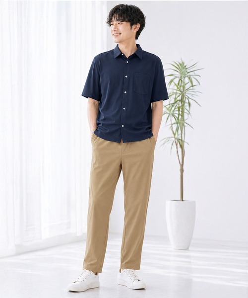 ヒヤロン(ヒヤロン)の「【ヒヤロン】メンズ ピケイージーパンツ ひんやり 冷感(その他パンツ・メンズ・ブラック/ベージュ/ネイビー・L/M/LL)」の12枚目の写真