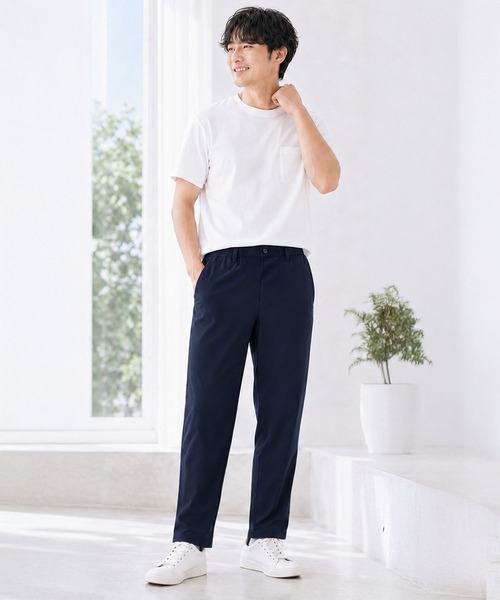 ヒヤロン(ヒヤロン)の「【ヒヤロン】メンズ ピケイージーパンツ ひんやり 冷感(その他パンツ・メンズ・ブラック/ベージュ/ネイビー・L/M/LL)」の13枚目の写真