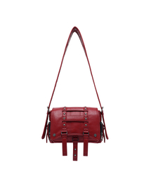 Op. 10 VLAD STUDDED CROSS BAG RED
