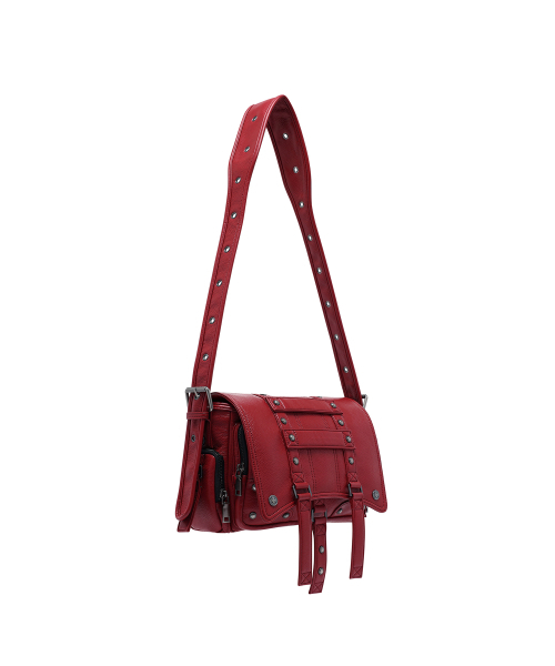 OPUS 0012(オーパス0012)の「Op. 10 VLAD STUDDED CROSS BAG RED(メッセンジャーバッグ・レディース・その他・FREE)」の5枚目の写真