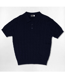 NOTUSUAL（ノットユージュアル）の「ユーズアルケーブルニット半袖Tシャツ 4カラー（ニット/セーター）」
