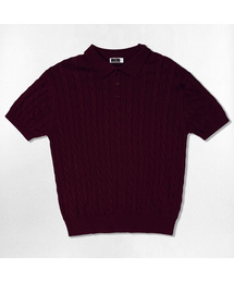 NOTUSUAL（ノットユージュアル）の「ユーズアルケーブルニット半袖Tシャツ 4カラー（ニット/セーター）」