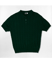 NOTUSUAL（ノットユージュアル）の「ユーズアルケーブルニット半袖Tシャツ 4カラー（ニット/セーター）」