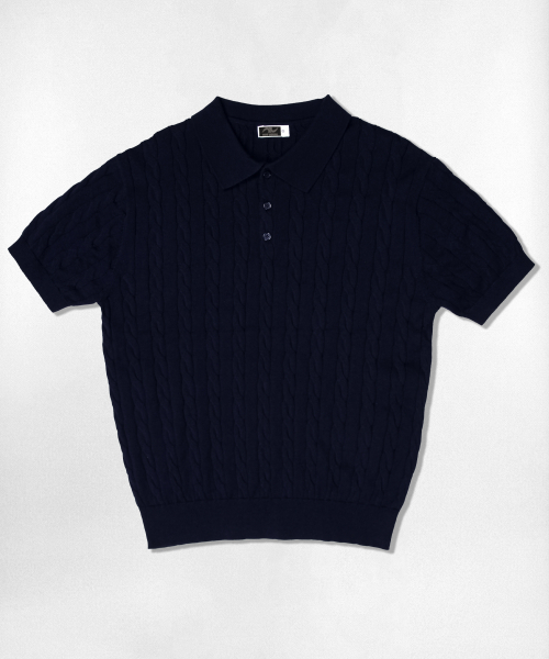 NOTUSUAL(ノットユージュアル)の「ユーズアルケーブルニット半袖Tシャツ 4カラー(ニット/セーター・レディース・バーガンディー/ネイビー/ダークグリーン/ブラック・SMALL/MEDIUM/LARGE/X-LARGE)」の14枚目の写真