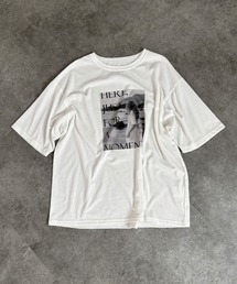 【ISOOK / アイスー】接触冷感UVカットTシャツ / 日焼け対策 紫外線対策 暑さ対策 半袖 フォトプリントＴ オーバーサイズ ルーズ ビッグシルエット モノクロ モノトーン アソート 白Ｔ ZOZOTOWN限定