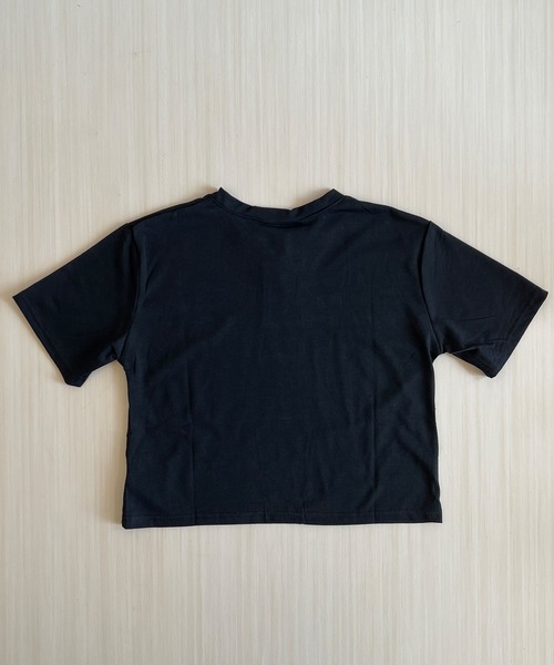 DiamondHearts（ダイヤモンドハーツ）の「コンパクトヘンリーネック Tシャツ（Tシャツ/カットソー・レディース・ホワイト/ブラック・FREE）」の12枚目の写真