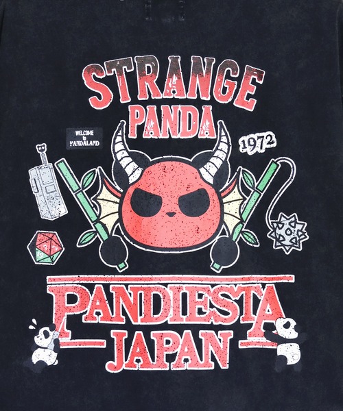 PANDIESTA（パンディエスタ）の「ストレンジパンダTシャツ(M2)（Tシャツ/カットソー・メンズ・ブラック/ホワイト・M/L/XL/XXL）」の9枚目の写真