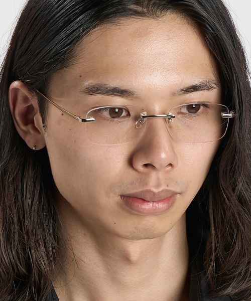 NO ID.（ノーアイディ）の「mko13721-ﾘﾑﾚｽﾒﾀﾙｱｲｳｪｱ(859213-525Z)（メガネ・メンズ・クリア・ONE SIZE）」の7枚目の写真