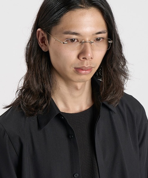 NO ID.（ノーアイディ）の「mko13721-ﾘﾑﾚｽﾒﾀﾙｱｲｳｪｱ(859213-525Z)（メガネ・メンズ・クリア・ONE SIZE）」の9枚目の写真