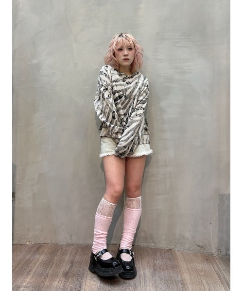 Desigual(デシグアル)の「Disney Zebra Print Sweatshirt/ディズニー ゼブラグラフィックスウェット(スウェット・レディース・ブラック・XS/S/M/L/XL)」の11枚目の写真