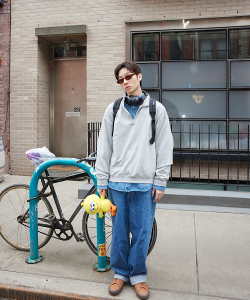 PLAC(プラック)の「ペッパーユ x フラック ルーズフィットデニムパンツ R20 ミッドブルー(デニムパンツ・メンズ・その他・LARGE/MEDIUM/SMALL)」の1枚目の写真