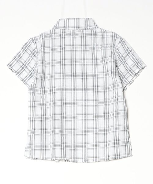 gossip!ロサンゼルス(ゴシップロサンゼルス)の「【Y2Kガーリー】 レトロチェックブラウス(Tシャツ/カットソー・レディース・ブルー/ブラック/チェック/ライトブルー・M)」の5枚目の写真