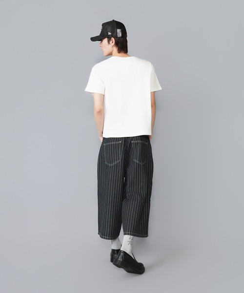 SPINNS(スピンズ)の「短丈ヘンリーネックTシャツ/ラインストーンワンポイントロゴ/テレコリブ素材(Tシャツ/カットソー・メンズ・ホワイト/ブラック/ピンク・ONESIZE)」の12枚目の写真