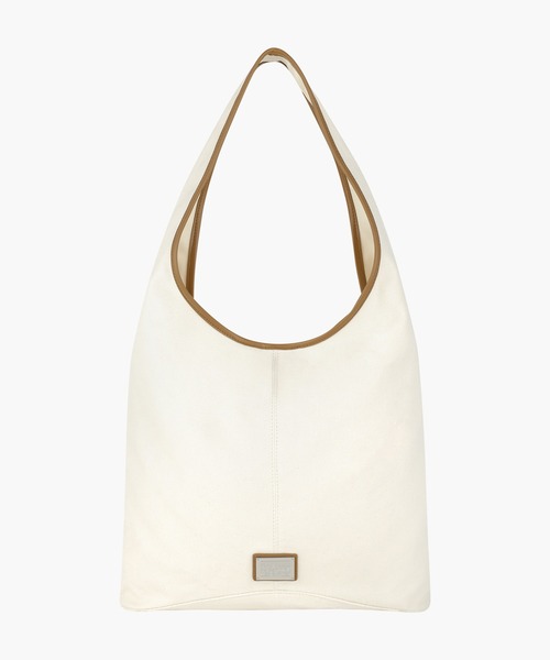 MARITHE + FRANCOIS GIRBAUD(マリテフランソワジルボー)の「CLASSIC LOGO ONE SHOULDER BUCKET BAG(ショルダーバッグ・レディース・ナチュラル/ダークブルー・フリー)」の4枚目の写真