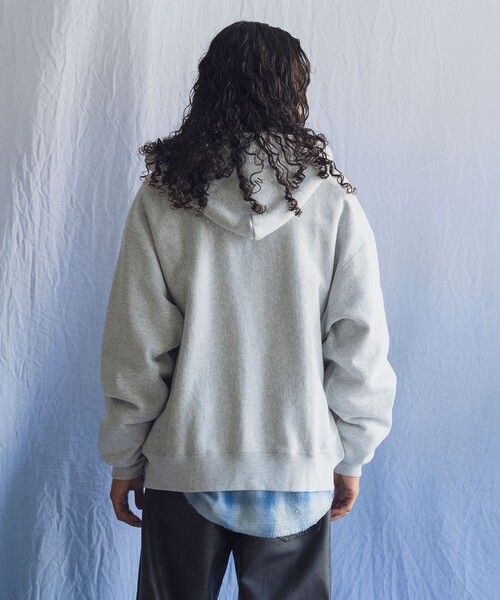 Champion(チャンピオン)の「<Champion × monkey time>フルジップ フーディー(パーカー・メンズ・ライトグレー/ブラック/ネイビー・S/M/XL/L)」の8枚目の写真